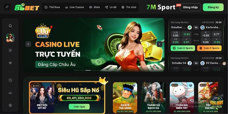 Nhà cái 86bet